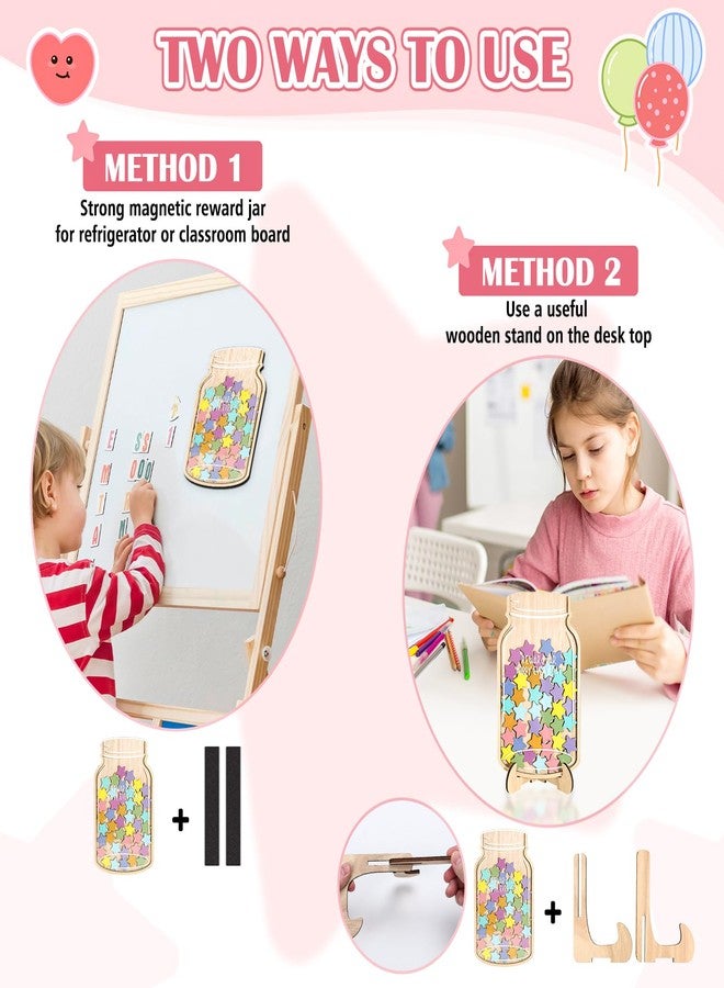 GoClimber Magnetic Reward Jar, Star Jar Reward System for Kids, Behavior Management Classroom Board Tools, Reward Chart for Kids Students at Home Classroom - Image 3