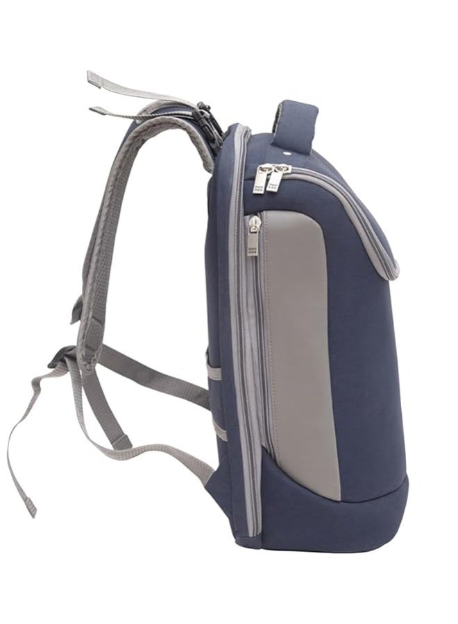 Mee Mee Nursing Diapers Bag |Adjustable Strap,Water&Stain Resistant BackPack |Spacious Bag With Multi Pockets for Keeping Milk Bottle With Diaper Changing Mat |All Baby Essentials In1 Bag (Blue)