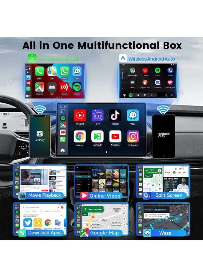 كار لينكيت حوّل شاشة سيارتك لتجربة ترفيه ذكية | كارلينكيت R2 - أندرويد 13، رام 4GB، معالج قوي ودعم 4G - Image 3