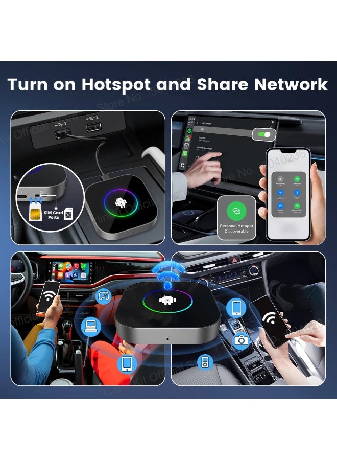 كار لينكيت حوّل شاشة سيارتك لتجربة ترفيه ذكية | كارلينكيت R2 - أندرويد 13، رام 4GB، معالج قوي ودعم 4G - Image 4