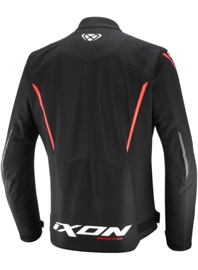 Ixon (CE) Striker 2 Air WP 2in1 Summer Jacket, Black White Red Size L - Image 2