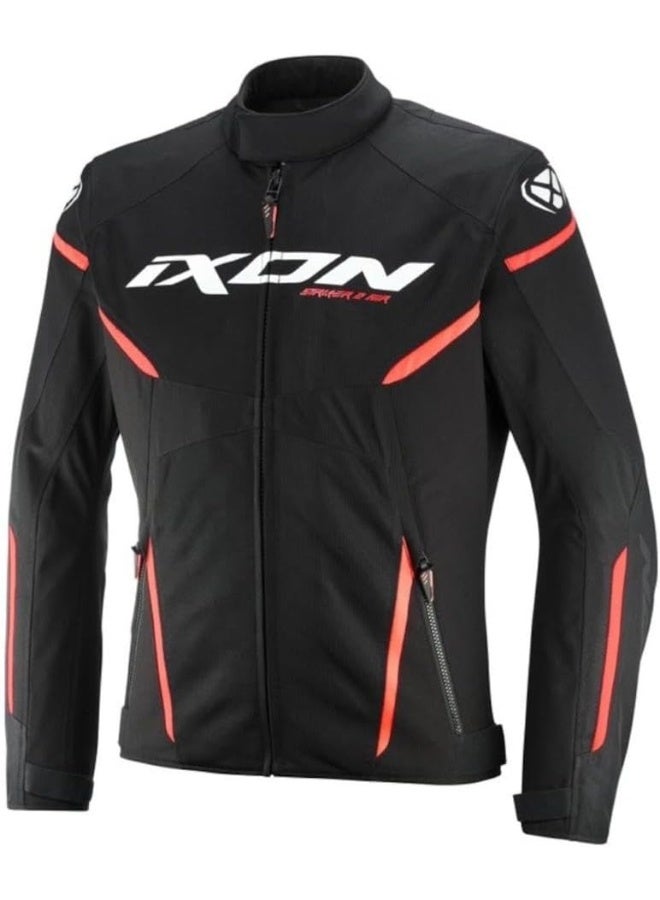 Ixon (CE) Striker 2 Air WP 2in1 Summer Jacket, Black White Red Size L - Image 1