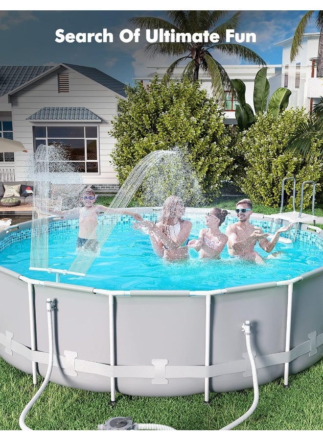 Generic Poolhacker  Pool Fountain - Dual Spray Water Fountains For Above Ground/Inground Pools, 2-In-2 Adjustable Waterfall Pool Sprinkler Fountain For Cooling And Relaxation, Swimming Pool Spa Accessories  - Image 3