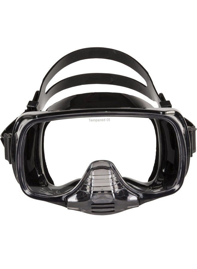Ist Imperial Panoramic View Hands Free Water Clearance Mask (Black Silicone) - Image 1