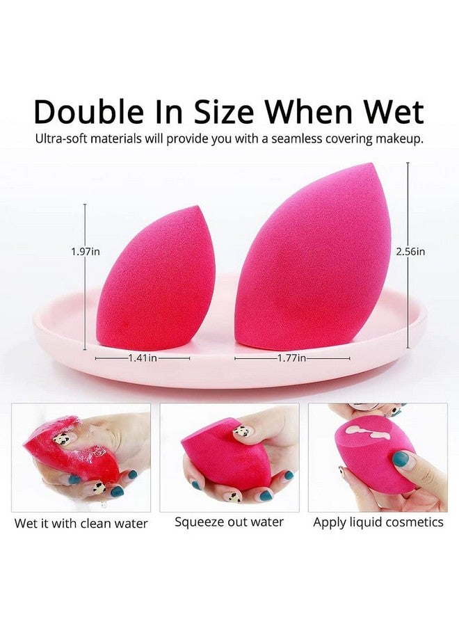 Belicia 3 Pcs Makeup Sponges, Foundation Blending Beauty Sponge, Dry & Wet Use For Powder Cream Or Liquid Application (3 Pcs, Multi-Colored) - Image 3