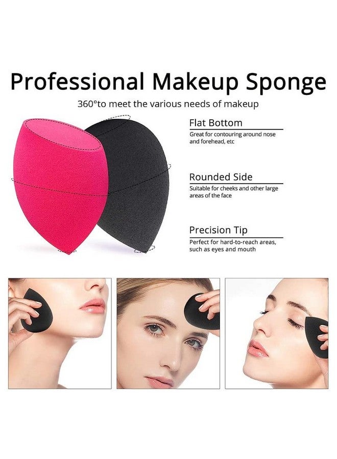 Belicia 3 Pcs Makeup Sponges, Foundation Blending Beauty Sponge, Dry & Wet Use For Powder Cream Or Liquid Application (3 Pcs, Multi-Colored) - Image 2