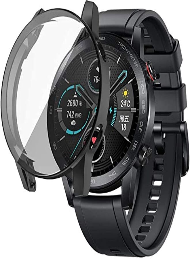 Next Next Store Case Compatible with Honor Magic Watch 2 46mm Full Screen Protection, Soft TPU Shockproof Slim Thin Bumper Protective Cover (Clear)