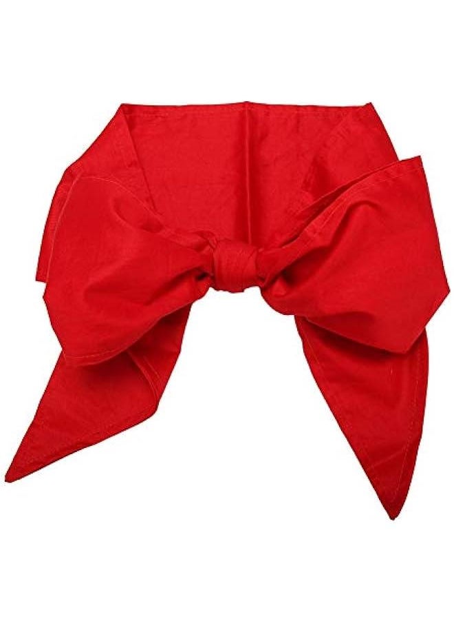 Generic Baby Swaddle Wrap Sash, Cotton Maternity Bowknot Newborn Infant Blanket for Photo Shot (Red)  - Image 1