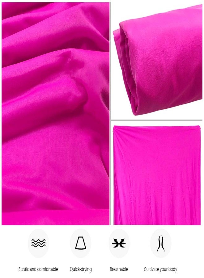 SYCYKA Aerial Yoga Hammock L:5M W:2.8M Aerial Pilates Silk Yoga Swing Set with 2000 Ibs Load Include Daisy Chain, Pose Guide - Image 4