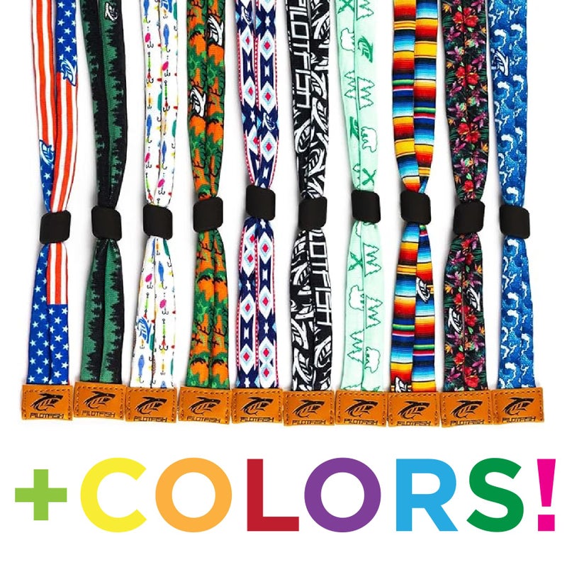 Pilotfish Premium Cotton Eyewear Retainer Sunglass Strap - Multiple Design Options - Soft & Durable Sunglass Holder - Image 4