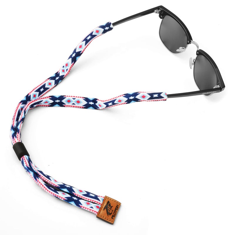 Pilotfish Premium Cotton Eyewear Retainer Sunglass Strap - Multiple Design Options - Soft & Durable Sunglass Holder - Image 1