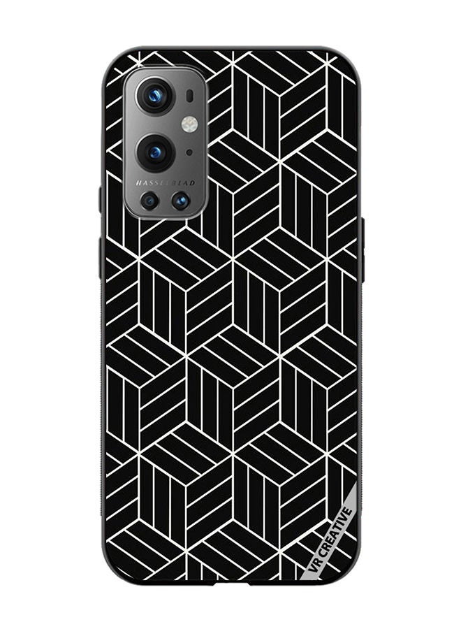 VR CREATIVE Protective Case Cover For OnePlus 9 Pro Strips Design Multicolour - Image 1