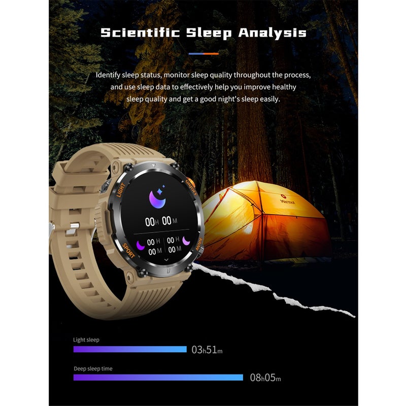 Smartwatch 1.46'' IPS HD Full Touch Screen Crystal-Clear Display - IP67 Waterproof Fitness Watch for Outdoor Sports Enthusiasts, iPhone And Android Users - Image 5