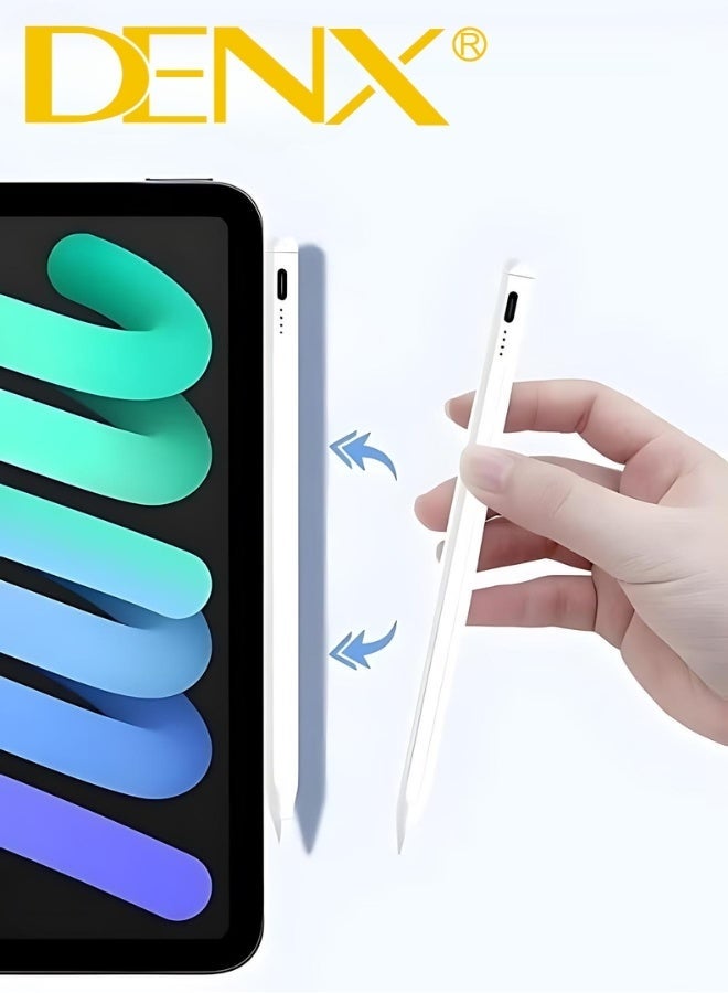 Denx Stylus Pen for iPad with Palm Rejection, Active Pencil Compatible with (2018-2022) Apple iPad Pro 11/12.9 inch, iPad 10th/9th/8th/7th/6th Gen, iPad Air 5th/4th/3rd Gen, iPad Mini 6th/5th Gen - Image 3