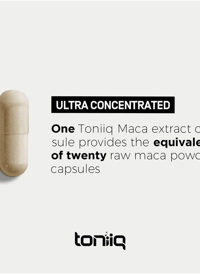 Maca Root - Ultra High Potency 20:1 Extract - Black, Red and Yellow Maca Complex - Single Origin, Wildcrafted & Highly Concentrated - Third-Party Lab Tested - 90 Capsules
