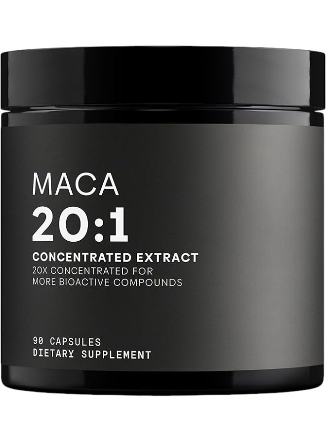 Toniiq Maca Root - Ultra High Potency 20:1 Extract - 90 Capsules - Image 1