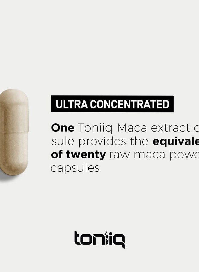 Toniiq Maca Root - Ultra High Potency 20:1 Extract - 90 Capsules - Image 4