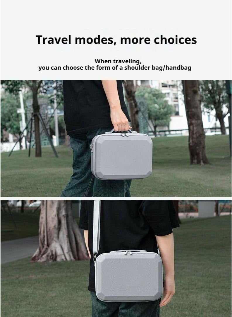 كوتشانفي شنطة حمل صلبة لدي جيه اي نيو فلاي مور كومبو، حافظة صلبة محمولة للسفر مصنوعة من جلد البولي يوريثين، شنطة تخزين مقاومة للماء والصدمات لدرون دي جيه اي نيو وملحقاتها - Image 5