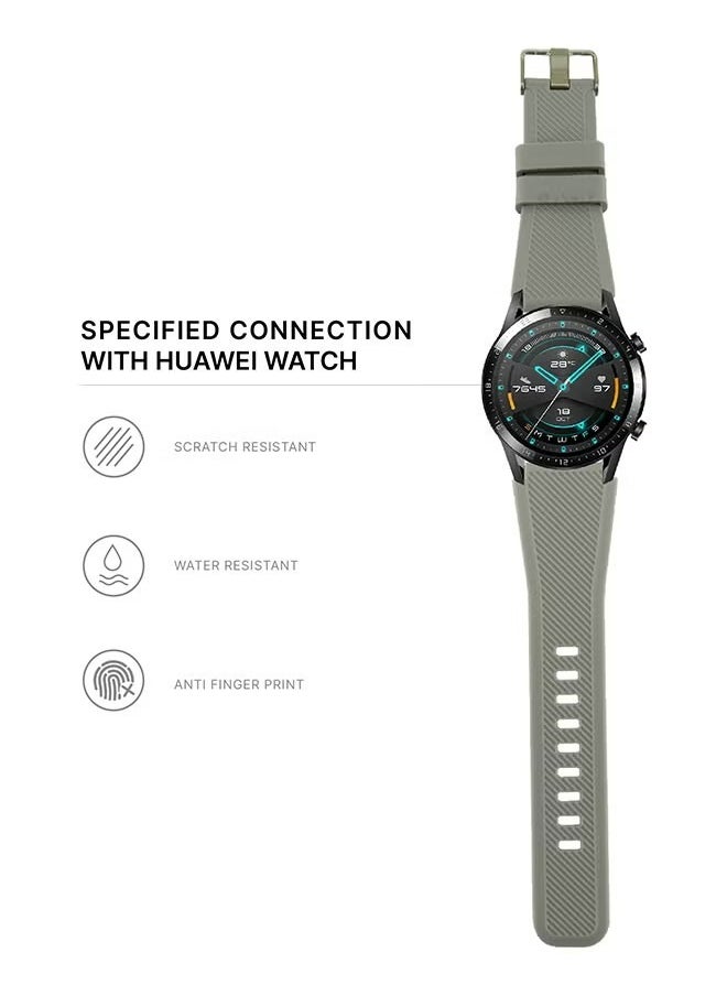Generic - Strap for Huawei GT3 / Huawei GT3 pro/Huawei GT/Huawei GT 2 (46mm) Watch Band/Huawei Watch GT2 Pro Strap/Samsung Galaxy Watch 46mm / Galaxy Watch 3 45mm,22mm Silicone Straps Watch Band - Image 1