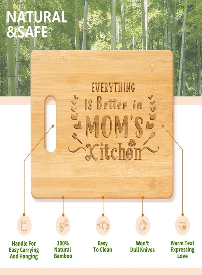 Pandasch Mom Gifts, Unique Birthday Gifts for Mom from Daughter Son, Happy Birthday Presents for Mother, 11x8.5 inch Engraved Bamboo Cutting Board for Christmas Thanksgiving - Image 5