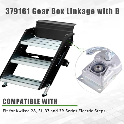 CNRAQR RV Gear Box Linkage B with Motor Compatible with Kwikee 28, 31, 37 and 39 Series Electric Steps Replace#379161 1101426 - Image 4