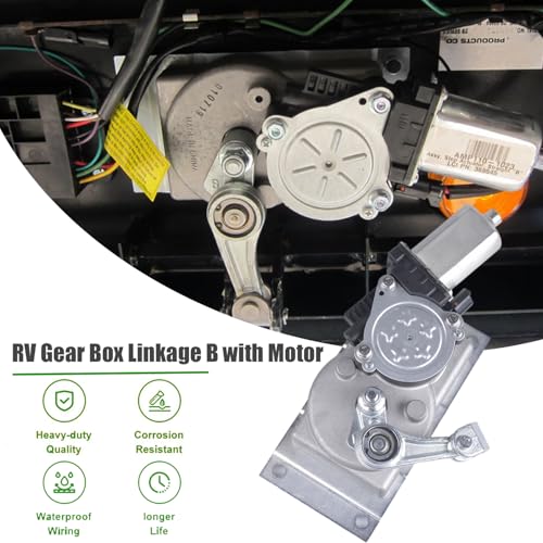 CNRAQR RV Gear Box Linkage B with Motor Compatible with Kwikee 28, 31, 37 and 39 Series Electric Steps Replace#379161 1101426 - Image 2