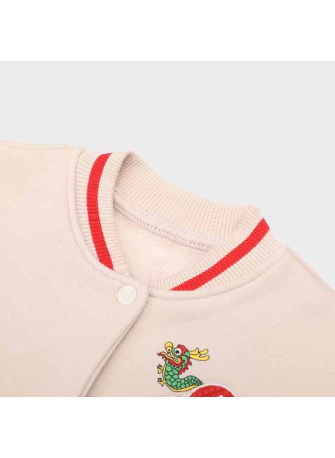 Zara Kids' Adorable And Playful Hello Kitty Embroidered Print Baseball Jacket - Image 4