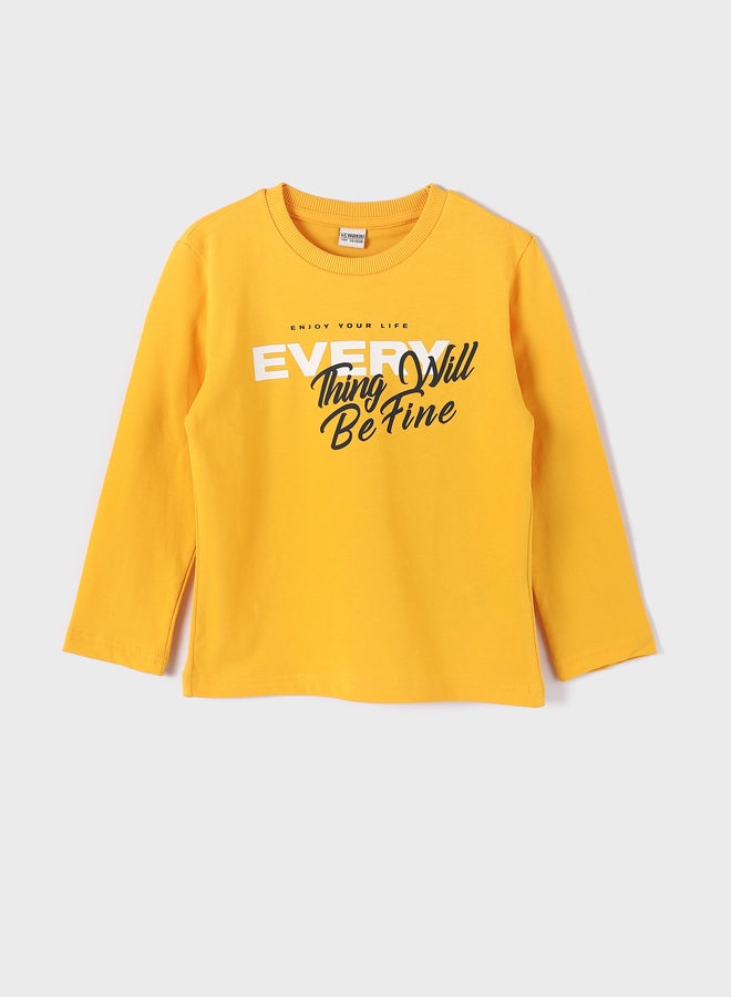 LC WAIKIKI Crew Neck Printed Long Sleeve Boy Sweatshirt - Image 1