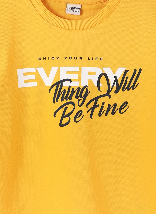 LC WAIKIKI Crew Neck Printed Long Sleeve Boy Sweatshirt - Image 3