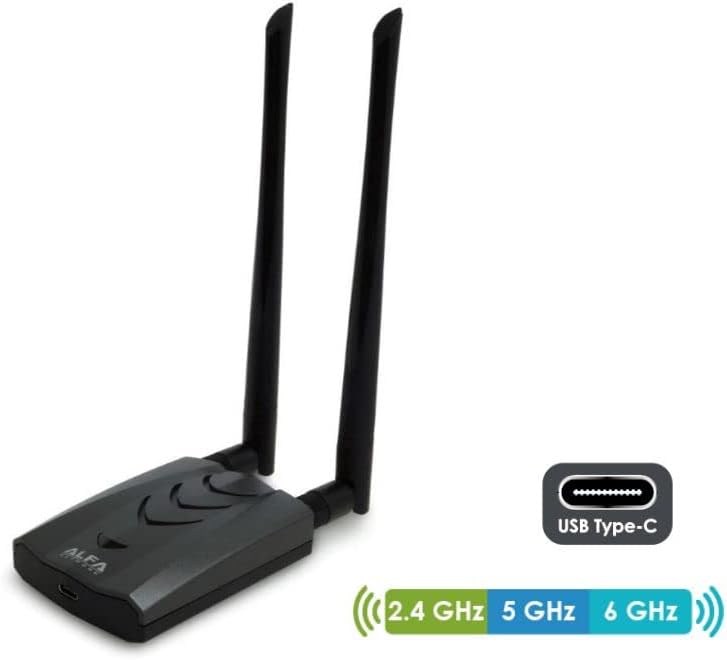 ALFA Network AWUS036AXML 802.11axe WiFi 6E USB 3.0 adapter AXE3000, Tri Band 6 GHz, Gigabit Speed up to 3Gbps, TAA Compliant - Image 2