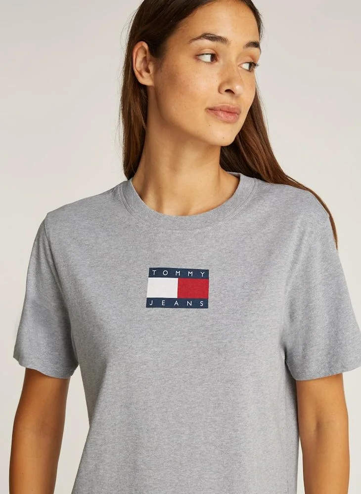 تومي جينز Crew Neck Logo T-Shirt