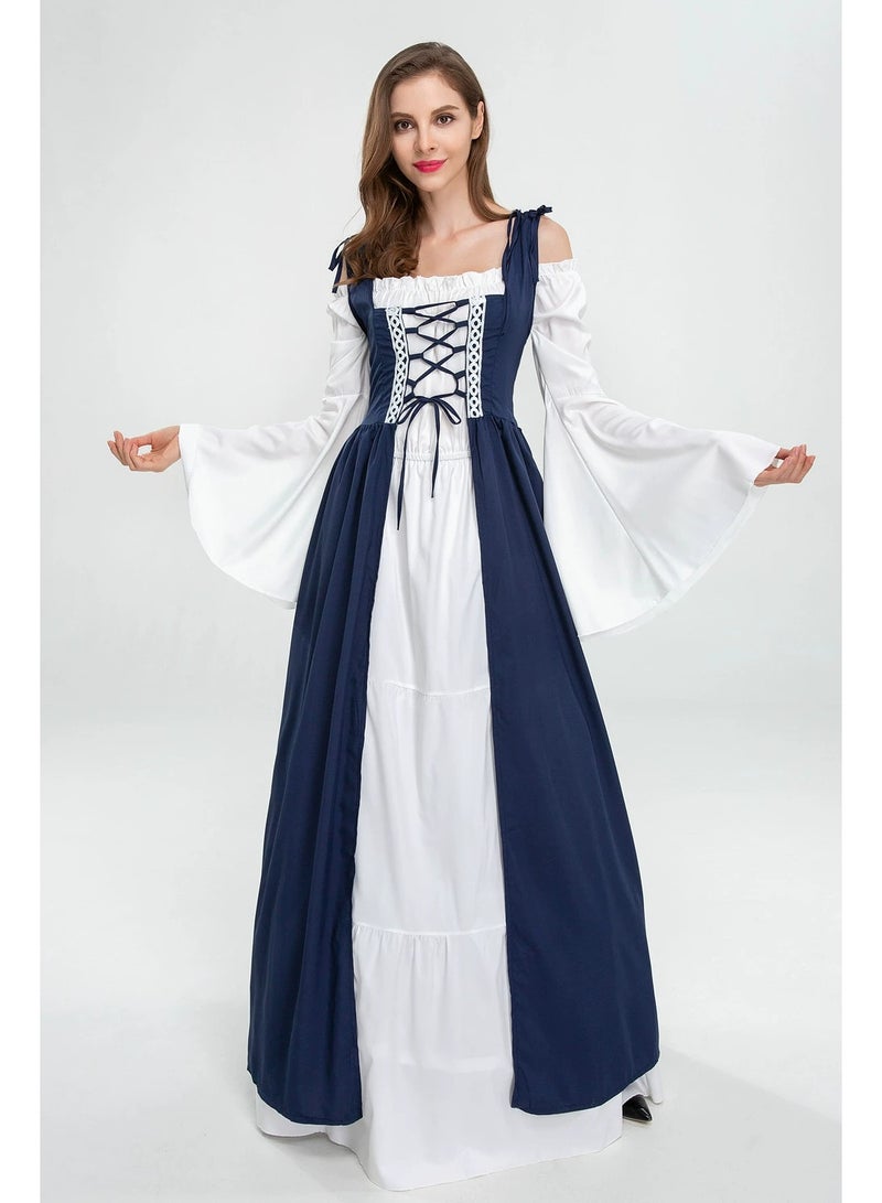 general Medieval Costume for Women Europe and America Style Middle Ages Revival Princess Cosplay Costume Birthday Party Dress for Women - Image 1