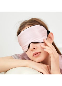 ECVV 16 Momme 100% Mulberry Silk Sleep Eye Mask Night Effective Shading Eye Cover for Sleeping with Adjustable Strap for Women Men (Pink)  - Image 5
