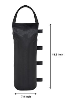 CMGTYYD CMGTYYD 112 LBS Extra Large Pop up Canopy Weights Sand Bags for Ez Pop up Canopy Tent Outdoor Instant Canopies, 4-Pack,Black (Without Sand) Dark Black  - Image 2