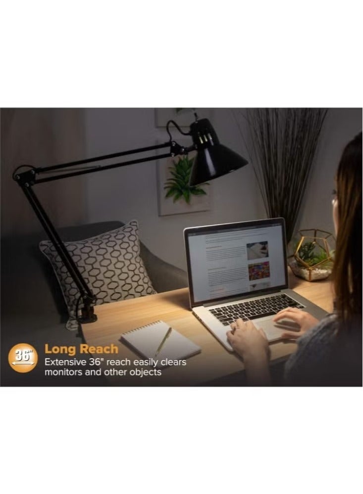 HOMESTAR مصباح طاولة معدني LED أسود - Image 5