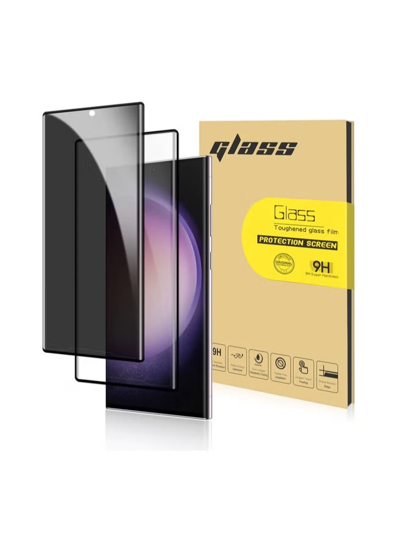 2-Pack HD Full Privacy Anti-Peeping Screen Protector Tempered Glass for Samsung Galaxy S23 Ultra - Image 1