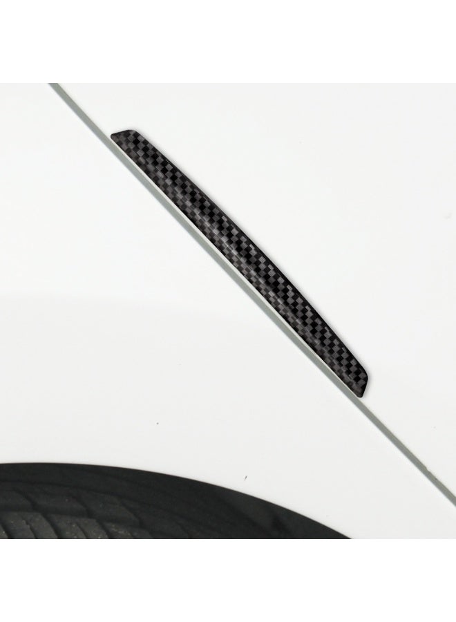 4 Pcs Car Door Anti-Collision Strip – Carbon Fiber Texture Edge Guards, Anti-Rub Corner Bumper Protector, Scratch Resistant, Universal Fit for All Cars & SUVs (Black) - Image 5