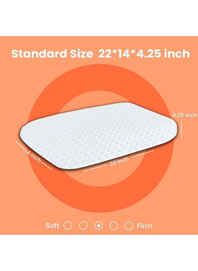 Homerz Premium Cooling Gel Orthopedic Bed Pillow for Sleeping - Ergonomic & Neck Pain Relief | Back Sleeper, Side Sleeper & Stomach Sleepers, 22x14x4.25 inch, Medium Firmness (1) - Image 3