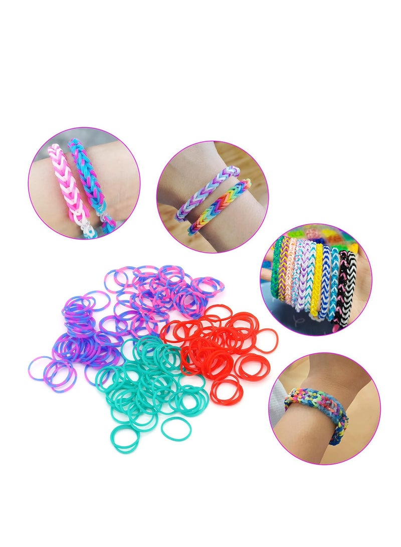 Loom Bands Set for Children,Rubber Bands Set, Elastic Band for Bracelets with Decorative Pendant and Clips Hooks,Sewing Machine Craft Gifts for Boys, Girls and Children's Day  - Image 2