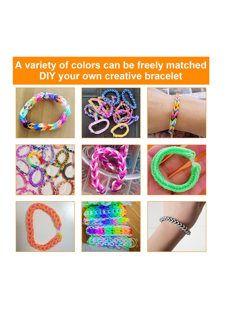 Loom Bands Set for Children,Rubber Bands Set, Elastic Band for Bracelets with Decorative Pendant and Clips Hooks,Sewing Machine Craft Gifts for Boys, Girls and Children's Day  - Image 3