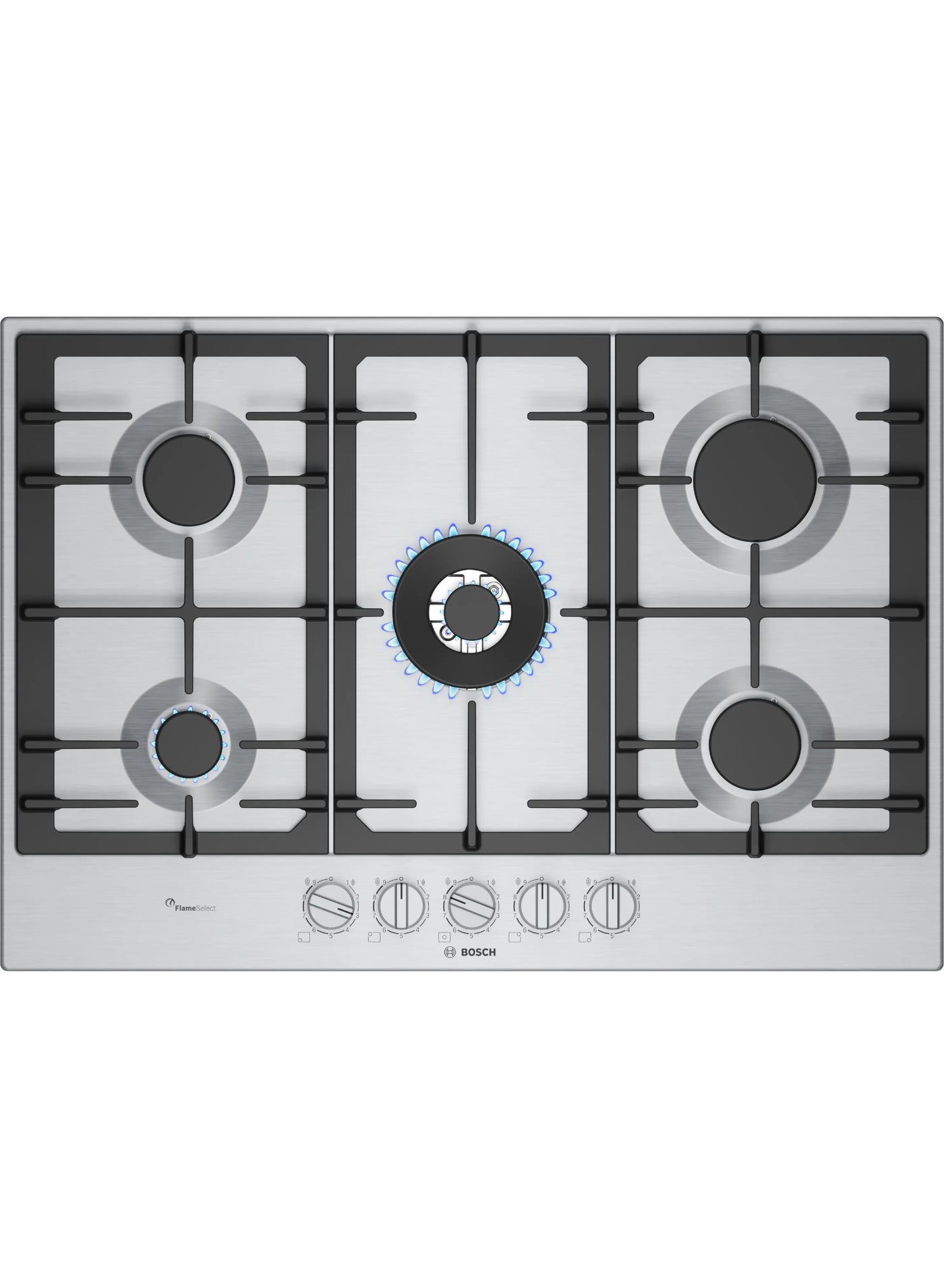 Series 6 Gas hob 75 cm Stainless steel PCQ7A5I90 PCQ7A5I90 Stainless steel