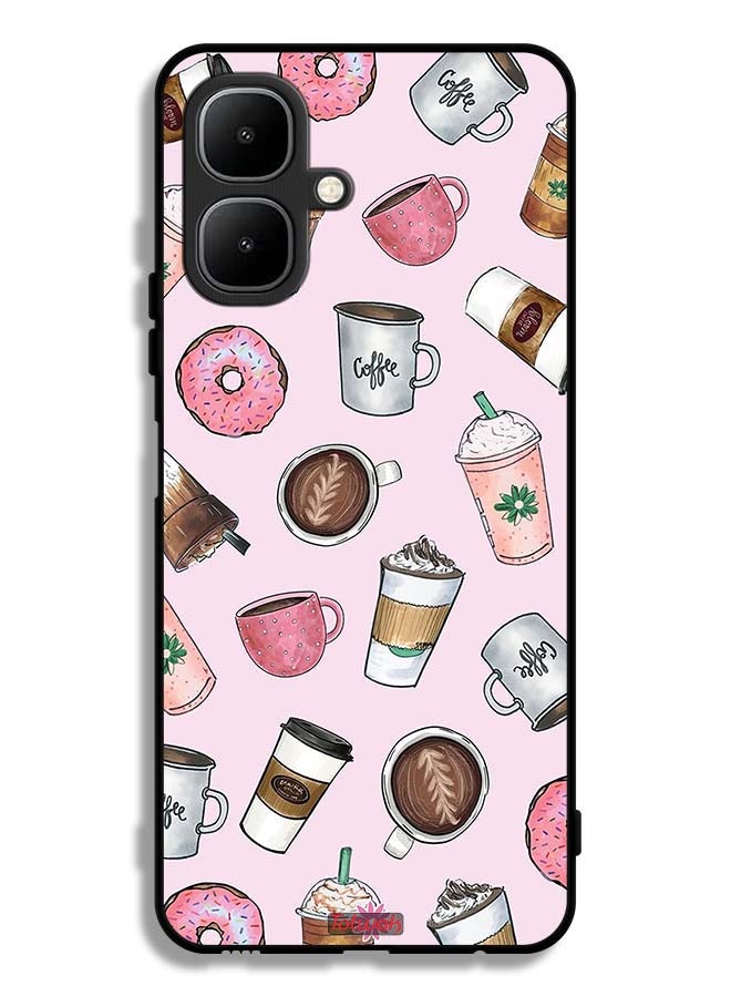Tolwak Infinix Smart 10 Protective Case Cover Coffee Lover Art