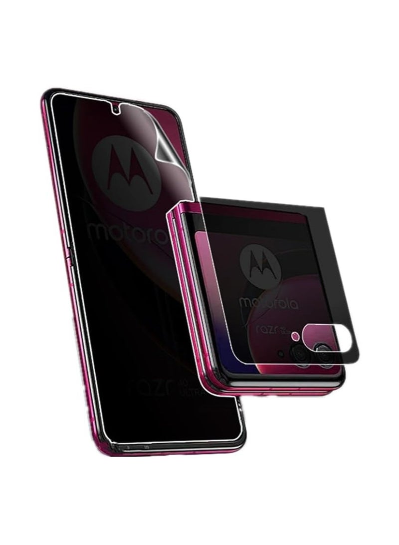 general For Motorola razr 40 Ultra 5G Privacy Screen Protector Anti-Voyeur Full Coverage Hydrogel Soft Film Anti-Scratch Anti-Spyware Protective Film - Image 1