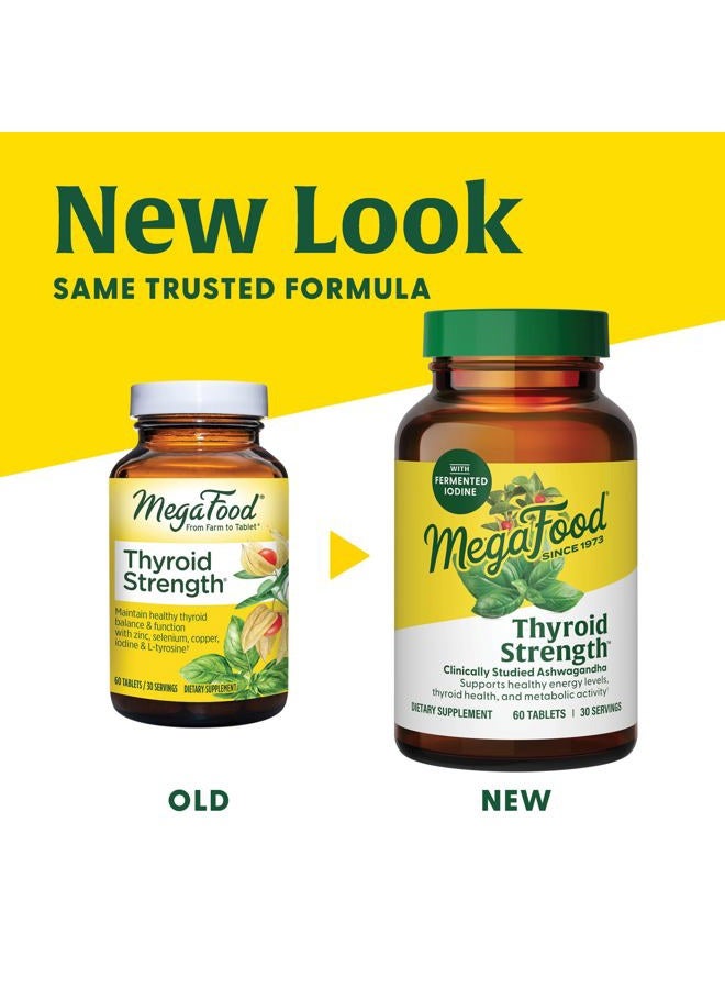 MegaFood Thyroid Strength - Mineral Supplement - Thyroid Support for Women with Ashwagandha, Zinc, Selenium, Copper, Iodine & L-Tyrosine & Herb Blend - Vegetarian - 60 Tabs (30 Servings) - Image 3