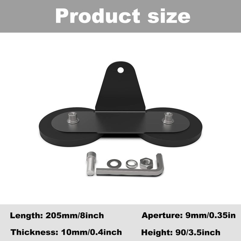 Generic LFWATAXY 2Pcs Led Bar Strong Magnetic Mounts，Universal Magnetic Base Light Mount，Rubber Pad Bracket Sucker，Roof Off Road Holder for Truck Off Road Roof Outdoor Work Light  - Image 2