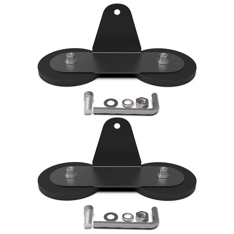 Generic LFWATAXY 2Pcs Led Bar Strong Magnetic Mounts，Universal Magnetic Base Light Mount，Rubber Pad Bracket Sucker，Roof Off Road Holder for Truck Off Road Roof Outdoor Work Light  - Image 1