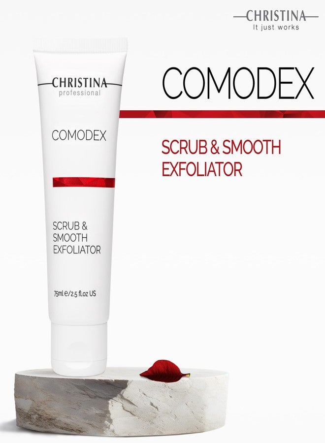 -CHRISTINA- Christina Comodex Scrub & Smooth Face Exfoliator | Fights Oiliness, Visible Pores and Dark Spots | Exfoliate for face Removes Dirt and Oil Residue | Even-Toned Skin Effect 75ml - Image 5