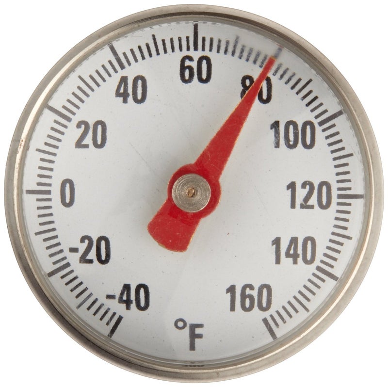 Supco ST01 Stainless Steel Pocket Dial Thermometer, 5" Stem, 1" Dial, -40 to 160 Degrees F - Image 2