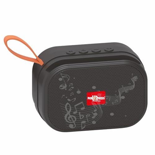 Pick Ur Needs Rechargeable Wireless 2 Side Bass Loud Speaker with USB/TF Card Support Portable 5 W Bluetooth Speaker (Black) - Image 1