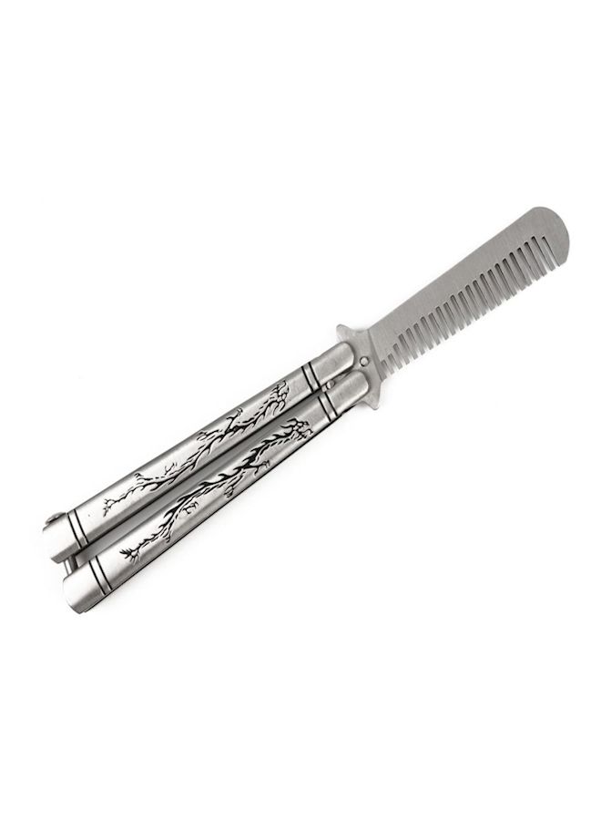 NIBEMINENT Butterfly Trainer Knife Silver 23.2centimeter - Image 2